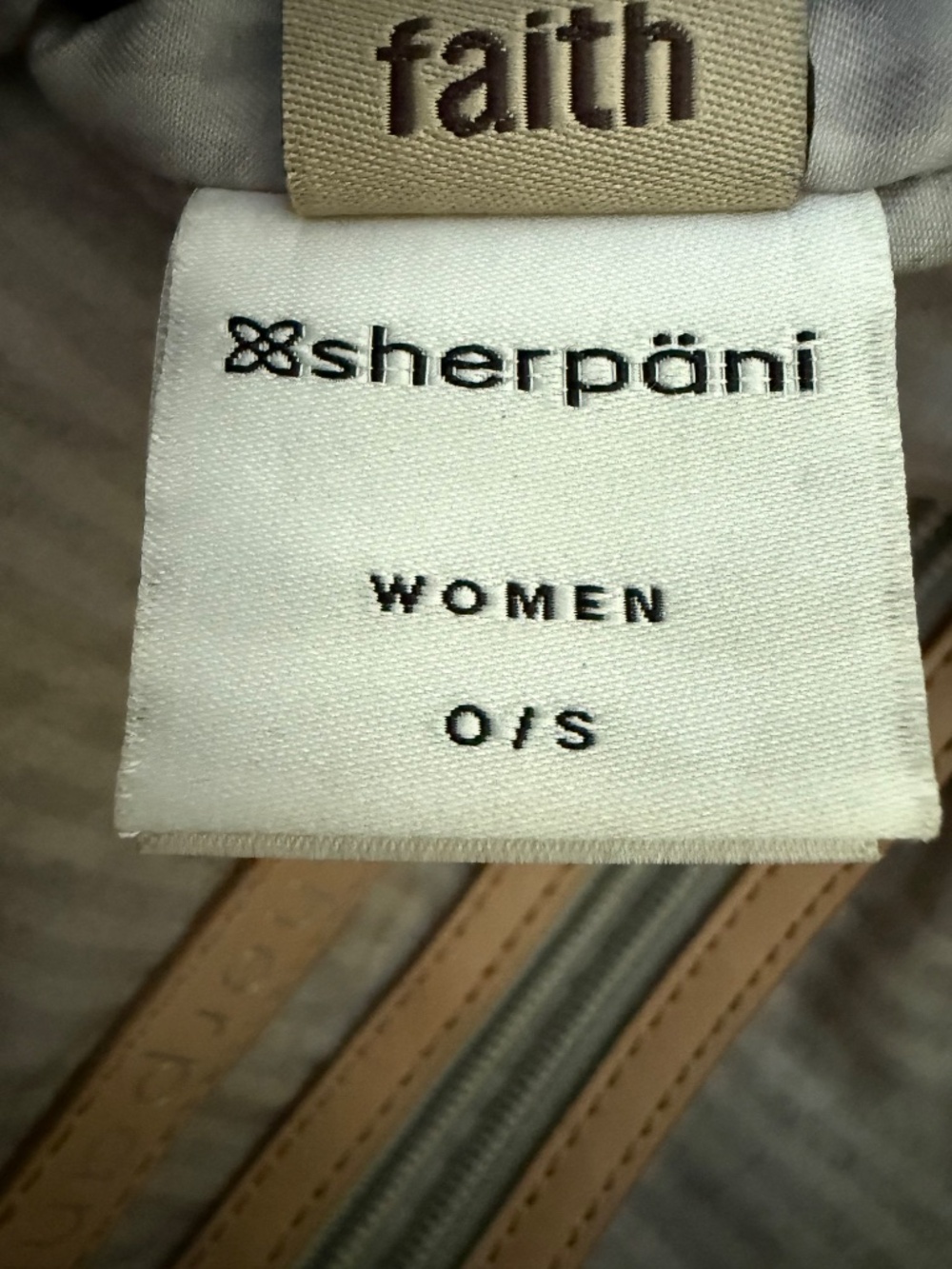 Sherpani Ink Faith Green Tan Crossbody Bag Leather Trim Dual Handles NWT - Picture 12 of 15